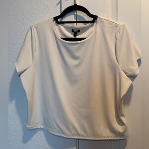 Express Ivory Body Contour Crop Top *BRAND NEW* XL